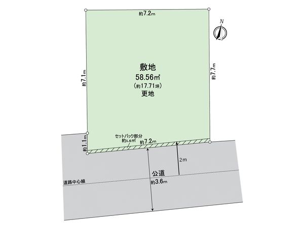 所沢市御幸町 土地 区画図