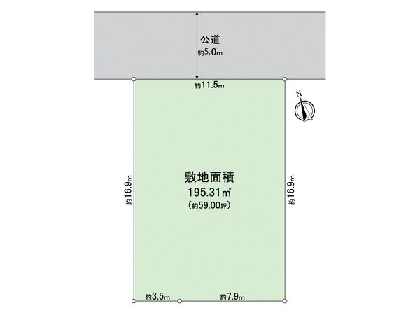 所沢市中新井3丁目 土地 区画図 所沢市中新井3丁目 土地 区画図