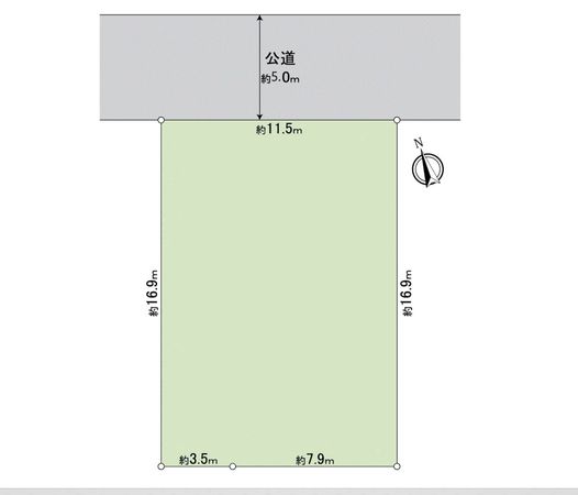 所沢市中新井3丁目 土地 区画図 所沢市中新井3丁目 土地 区画図