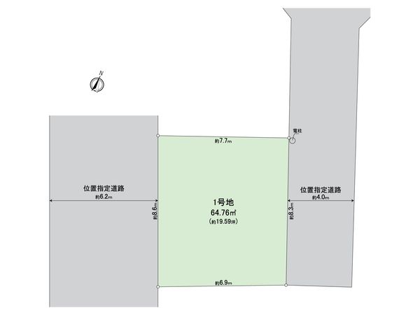 所沢市北秋津 土地 区画図 区画図