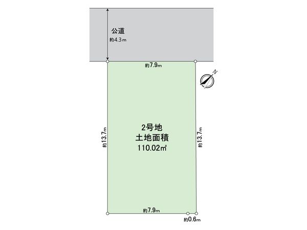 東村山市秋津町3丁目 土地 2区画 区画図 東村山市秋津町3丁目 土地 2区画 区画図