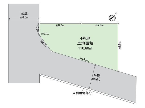 東村山市秋津町3丁目 土地 4区画 区画図 東村山市秋津町3丁目 土地 4区画 区画図