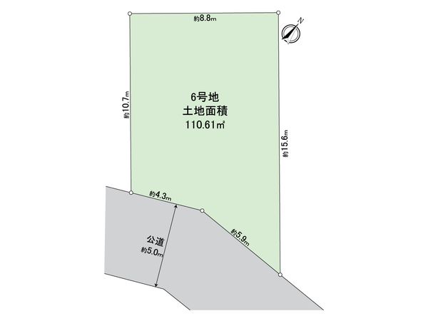東村山市秋津町3丁目 土地 6区画 区画図 東村山市秋津町3丁目 土地 6区画 区画図