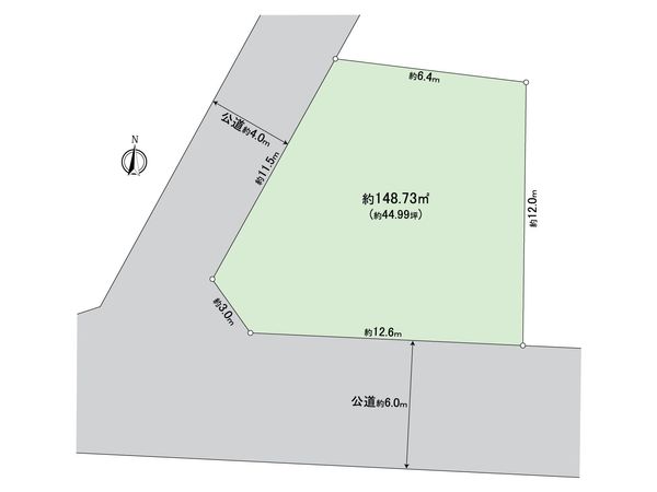 所沢市下安松 土地 区画図