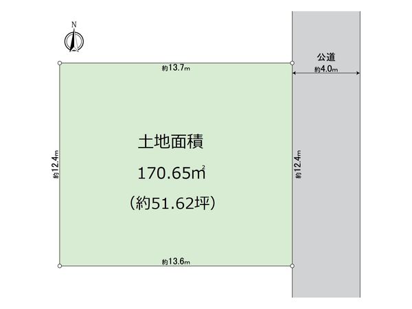 所沢市北中3丁目 土地 区画図 区画図