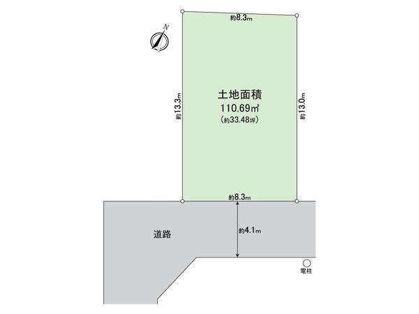所沢市狭山ヶ丘1丁目 土地 区画図 所沢市狭山ヶ丘1丁目 土地 区画図
