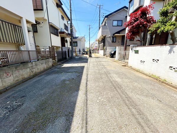 所沢市若松町 土地 前面道路含む外観