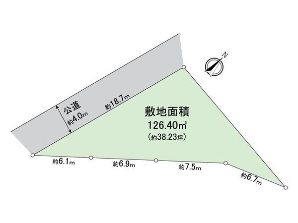 所沢市上山口 土地 区画図
