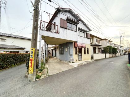 所沢市上安松 土地 前面道路含む外観