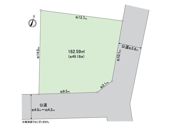所沢市大字下安松 土地 区画図 所沢市大字下安松 土地 区画図