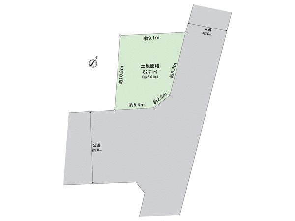 所沢市松葉町 土地 区画図 所沢市松葉町 土地 区画図