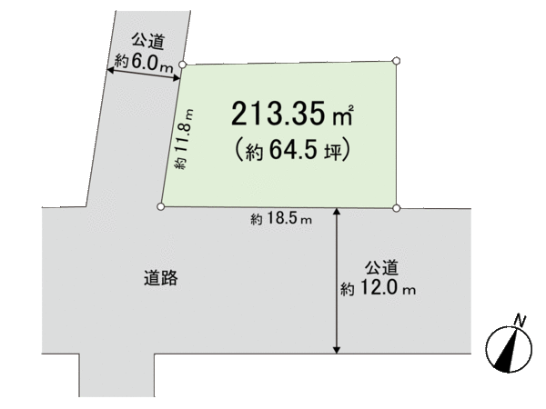 所沢市下富(フラワーヒル分譲地内)土地 地形図
