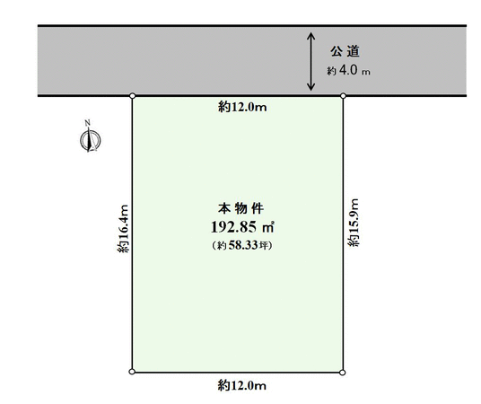 所沢市けやき台1丁目 土地 地形図
