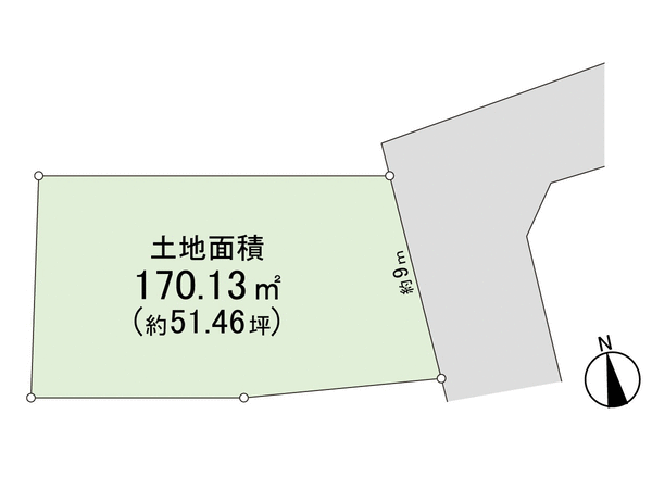 所沢市上安松 土地 地形図
