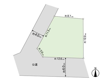 所沢市下安松(旧殖産住宅分譲地)土地 区画図