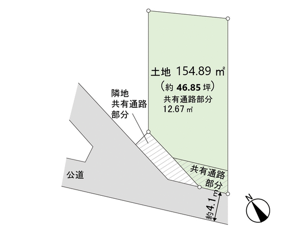 所沢市荒幡 土地 地形図