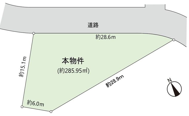 所沢市松が丘2丁目 土地 区画図 所沢市松が丘2丁目 土地 区画図