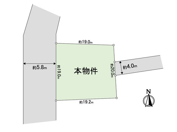 所沢市大字山口 土地 区画図