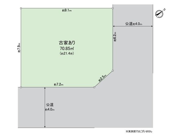 入間市東藤沢4丁目 土地 地形図