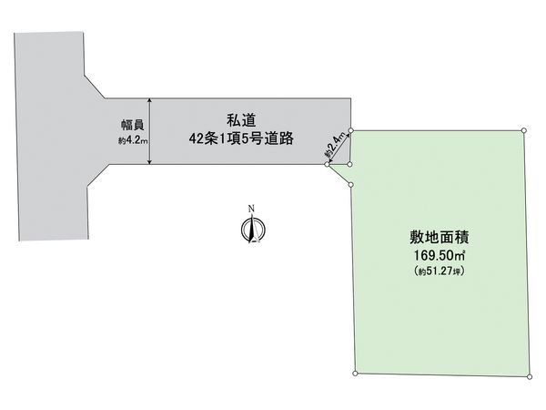 所沢市若松町 土地 区画図 所沢市若松町 土地 区画図
