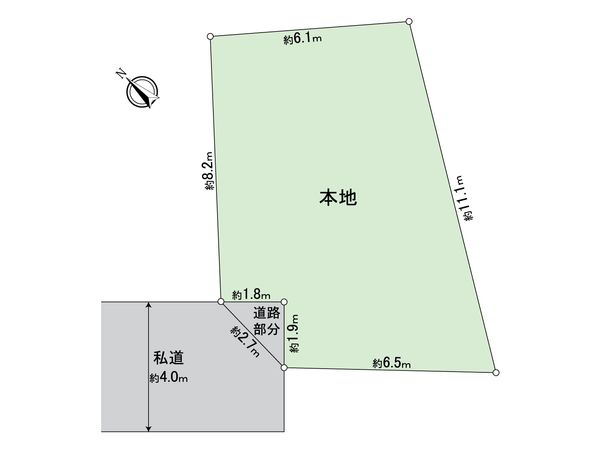 狭山市北入曽 土地 区画図