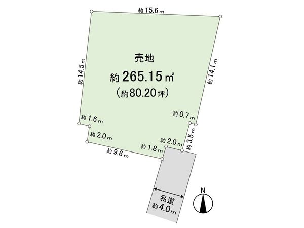 所沢市寿町 土地 区画図 所沢市寿町 土地 区画図
