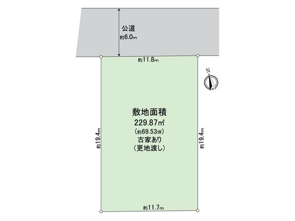 所沢市中新井3丁目 売地 区画図 区画図