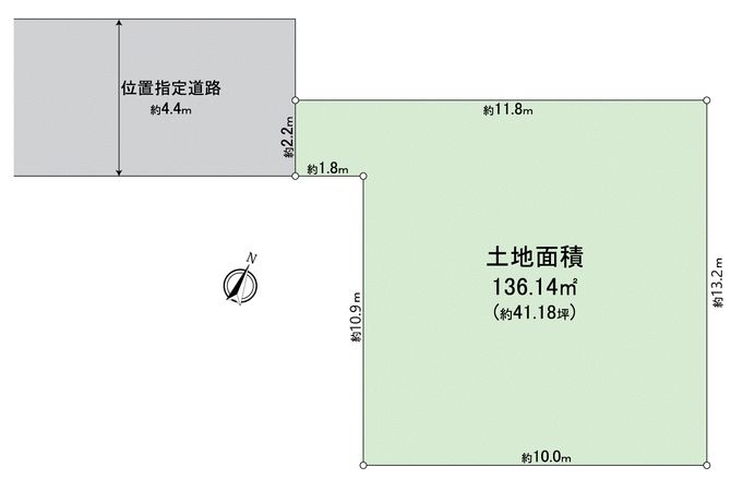 所沢市北秋津 土地 区画図 所沢市北秋津 土地 区画図