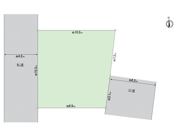 所沢市上安松 土地 区画図 所沢市上安松 土地 区画図