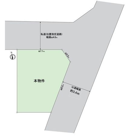 所沢市若狭1丁目 土地 区画図 所沢市若狭1丁目 土地 区画図
