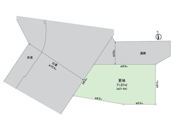 所沢市東狭山ケ丘3丁目 売地 区画図 所沢市東狭山ケ丘3丁目 売地 区画図