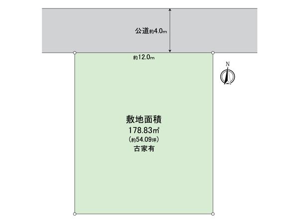 所沢市中新井3丁目 土地 区画図