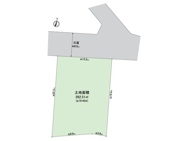 所沢市下安松 土地 区画図 所沢市下安松 土地 区画図