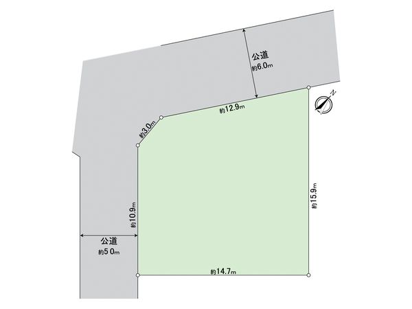 所沢市若狭2丁目 土地 区画図 所沢市若狭2丁目 土地 区画図