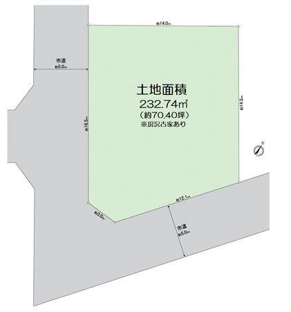 所沢市山口 土地 区画図 所沢市山口 土地 区画図