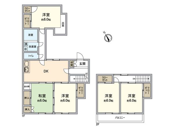 所沢市林3丁目 戸建 間取図(平面図)