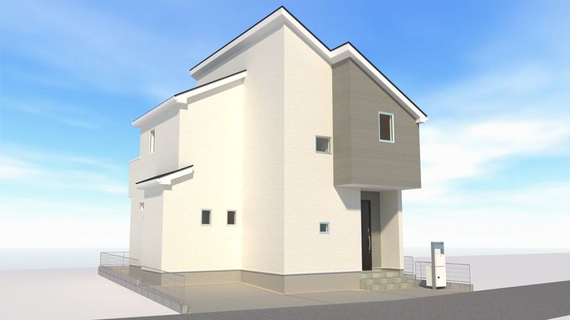 所沢市西狭山ケ丘1丁目 新築戸建 外観パース図 所沢市西狭山ケ丘1丁目 新築戸建 外観パース図