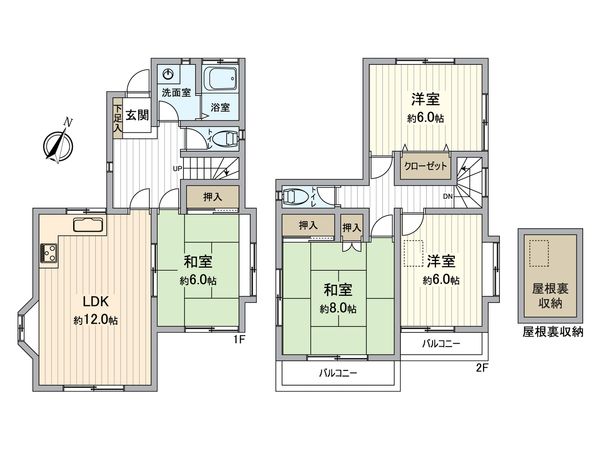 東村山市秋津町3丁目 戸建 間取図(平面図)