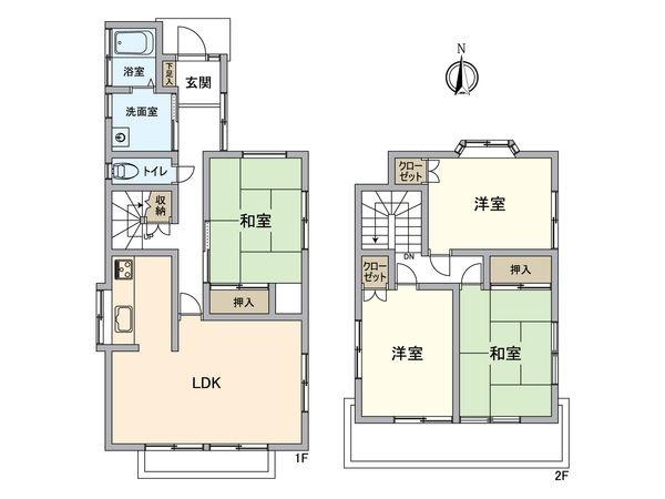 所沢市山口 戸建 間取図(平面図) 所沢市山口 戸建 間取図(平面図)