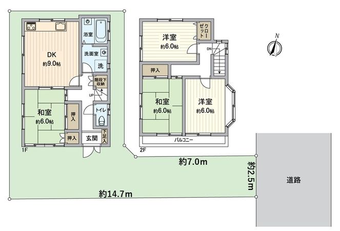 狭山市水野 戸建 間取図(平面図) 狭山市水野 戸建 間取図(平面図)