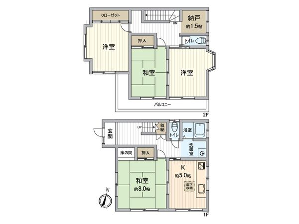 所沢市向陽町 戸建 間取図(平面図) 間取図(平面図)