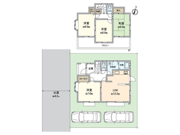 狭山市水野 戸建 間取図(平面図) 狭山市水野 戸建 間取図(平面図)