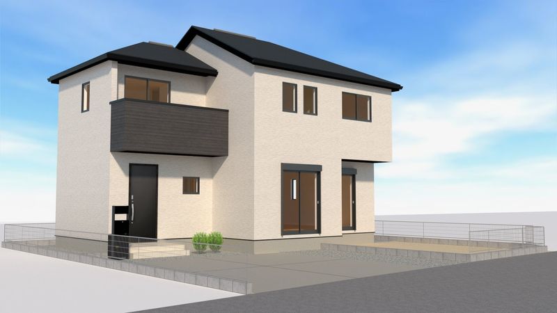 所沢市松が丘2丁目 新築戸建 外観パース図 所沢市松が丘2丁目 新築戸建 外観パース図