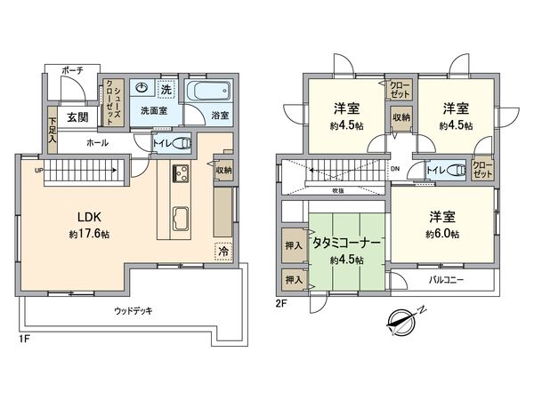 所沢市久米 戸建 間取図(平面図) 所沢市久米 戸建 間取図(平面図)