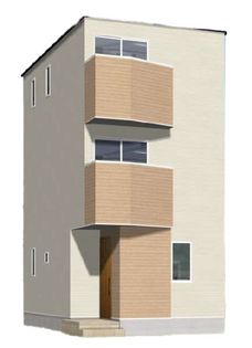 所沢市寿町 新築戸建C号棟 外観パース図