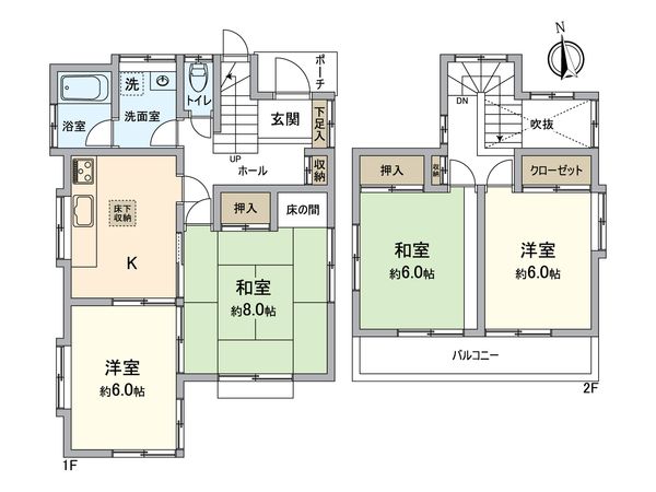 所沢市向陽町 戸建 間取図(平面図)