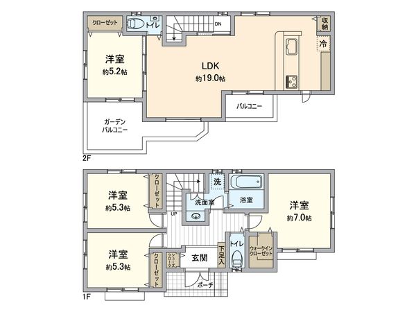 所沢市荒幡 新築戸建 間取図(平面図)