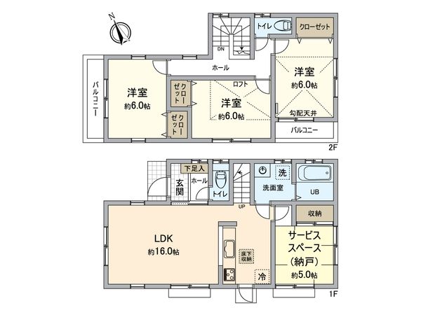 所沢市山口 戸建 間取図(平面図) 所沢市山口 戸建 間取図(平面図)