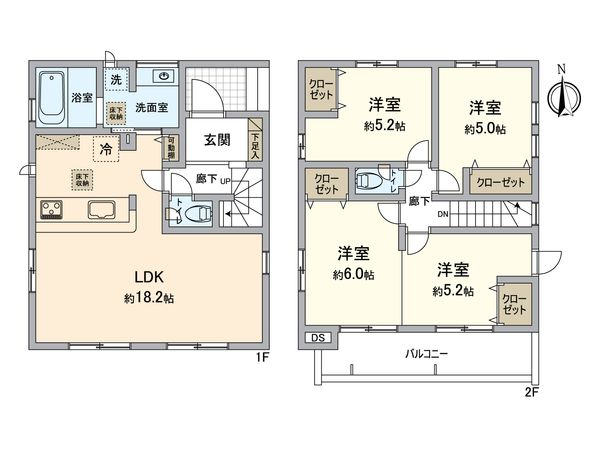 所沢市松郷 新築戸建 間取図(平面図)