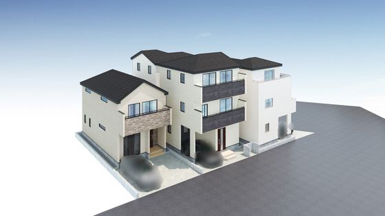 所沢市南住吉 新築A号棟 外観パース図